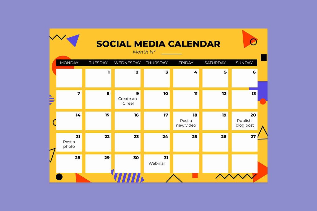 free content calendar
